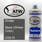 Preview: Dodge, Black (Wheel Color), DX9-W: 400ml Sprühdose, von ATW Autoteile West.
